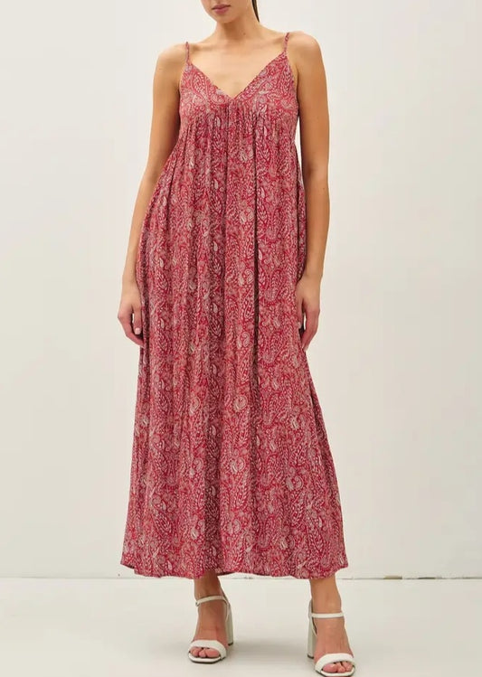 Paisley Print Maxi Dress