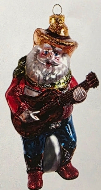 Cowboy Santa w/Guitar