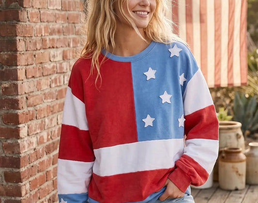 Americana Flag Sweatshirt