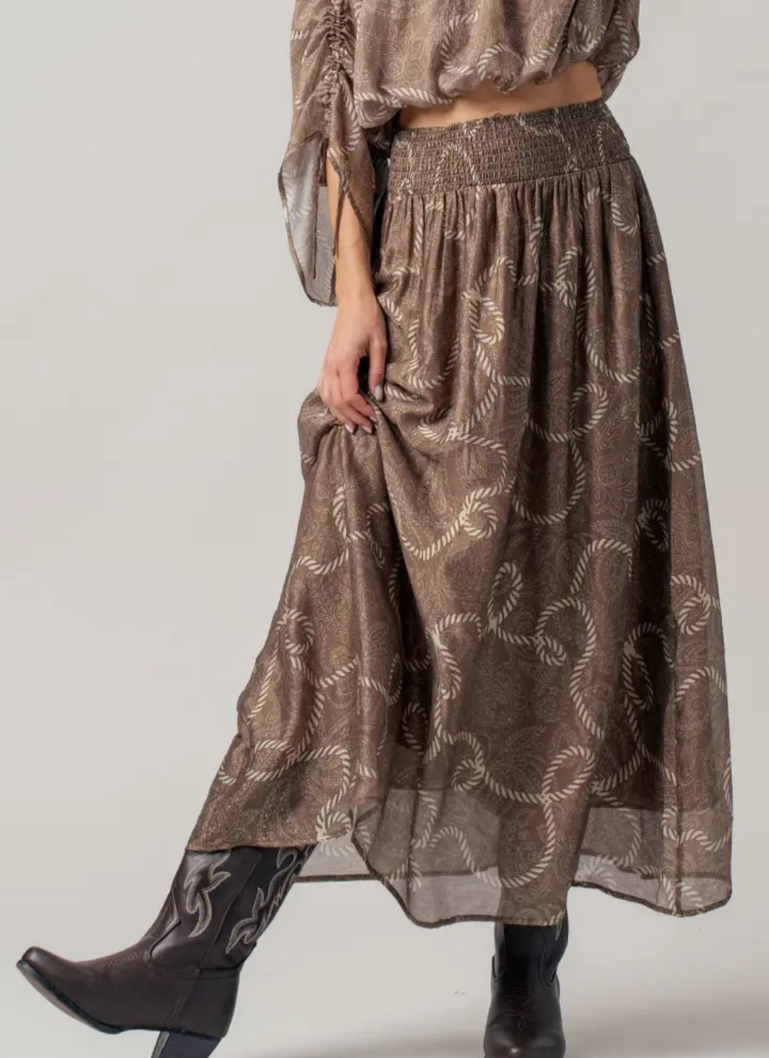 Lone Star Cowgirl Maxi Skirt