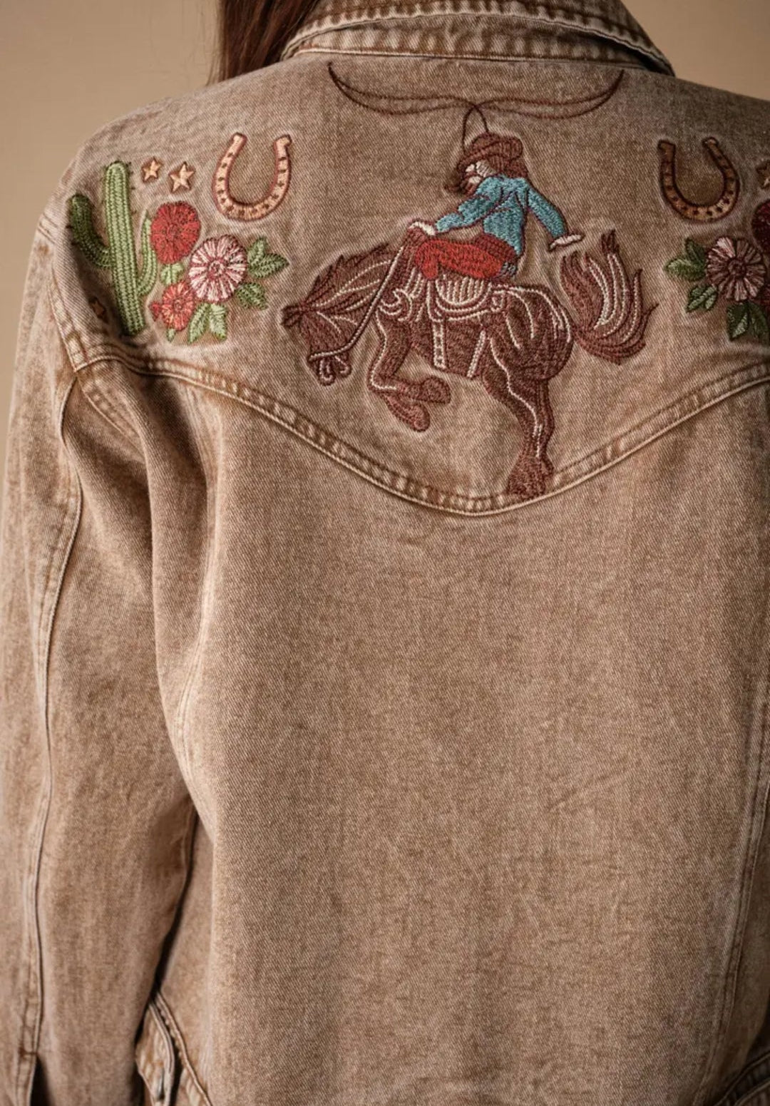 Western Embroidered Denim Jacket
