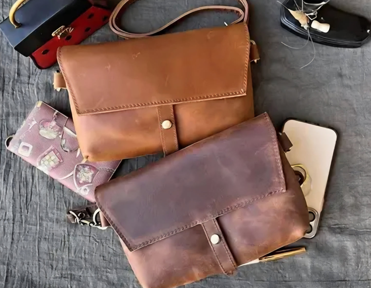 Genuine Cowhide Leather Crossbody