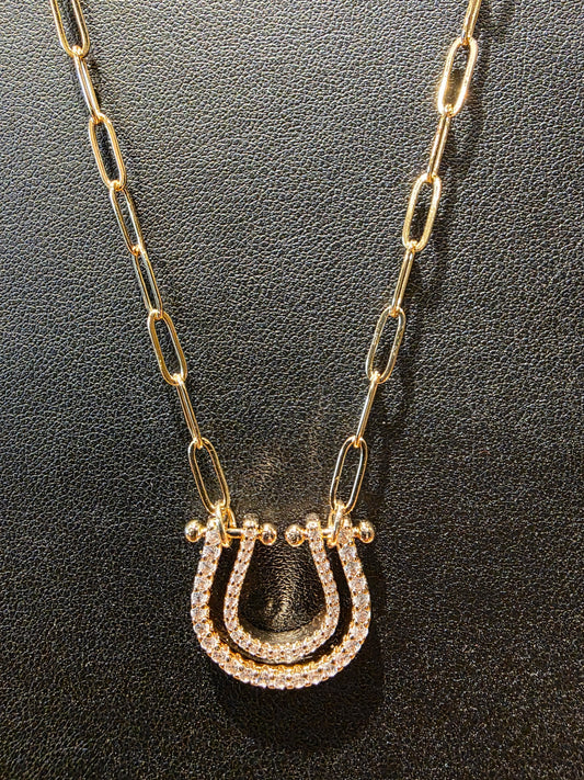 Lucky Lane Horseshoe Necklace