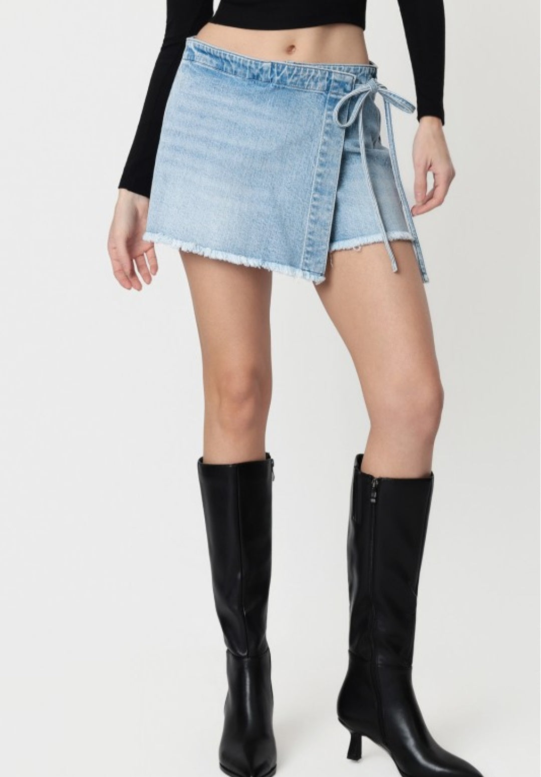 Flying Monkey HIGH RISE SIDE TIED WRAP SKORT