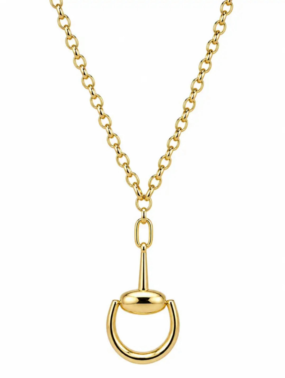 Horsebit Charm Necklace