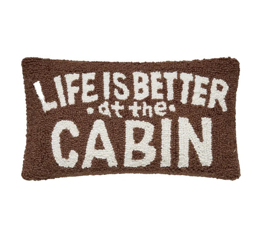 Life On Cabin Hook Pillow
