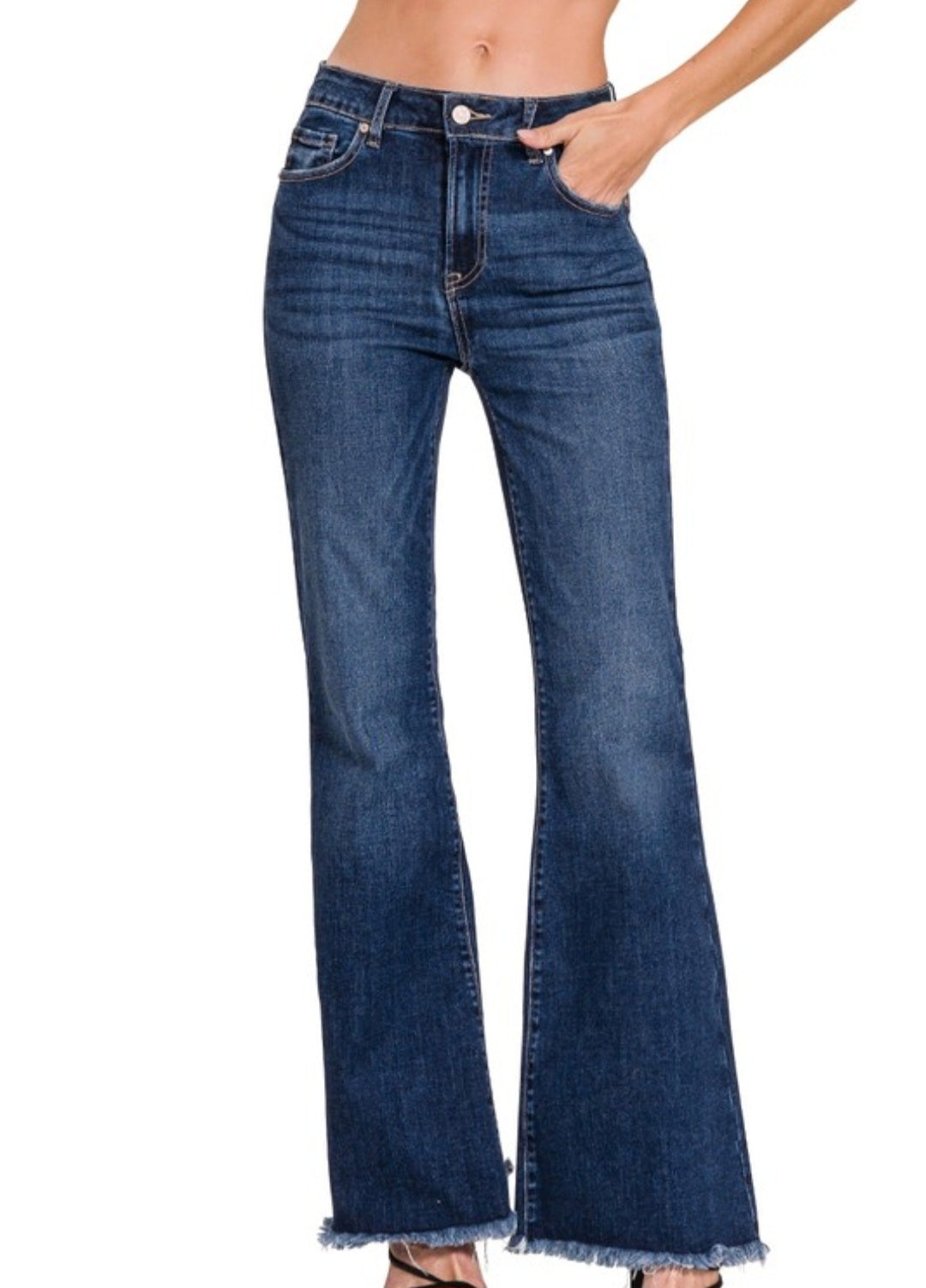 High Rise Bell Bottom Jeans