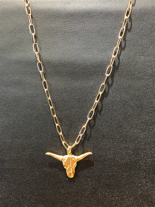 Dusty Horn Necklace