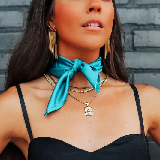 Turquoise Buckaroo Scarf