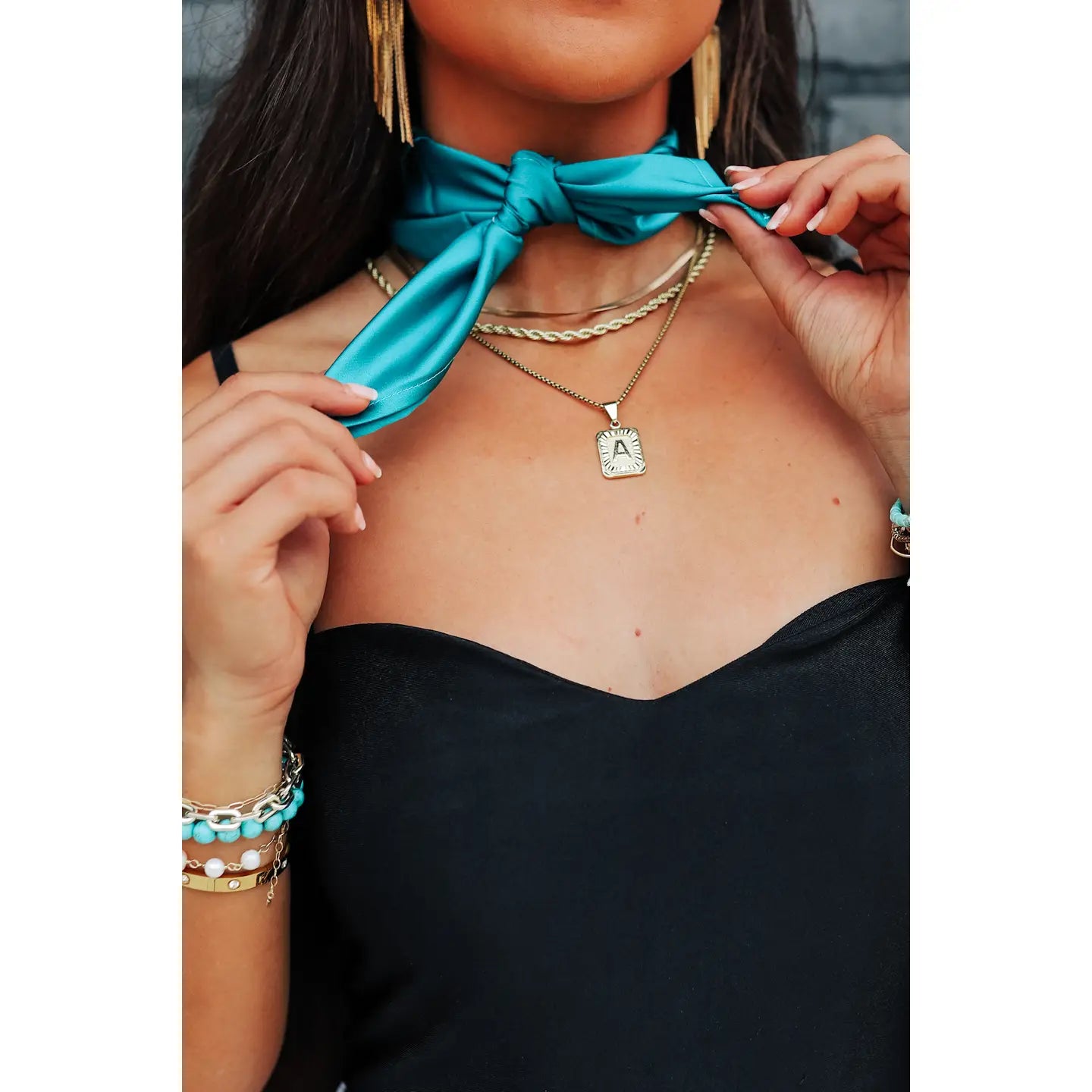 Turquoise Buckaroo Scarf